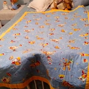 Antique hand Made Quilt , Circus Theme.